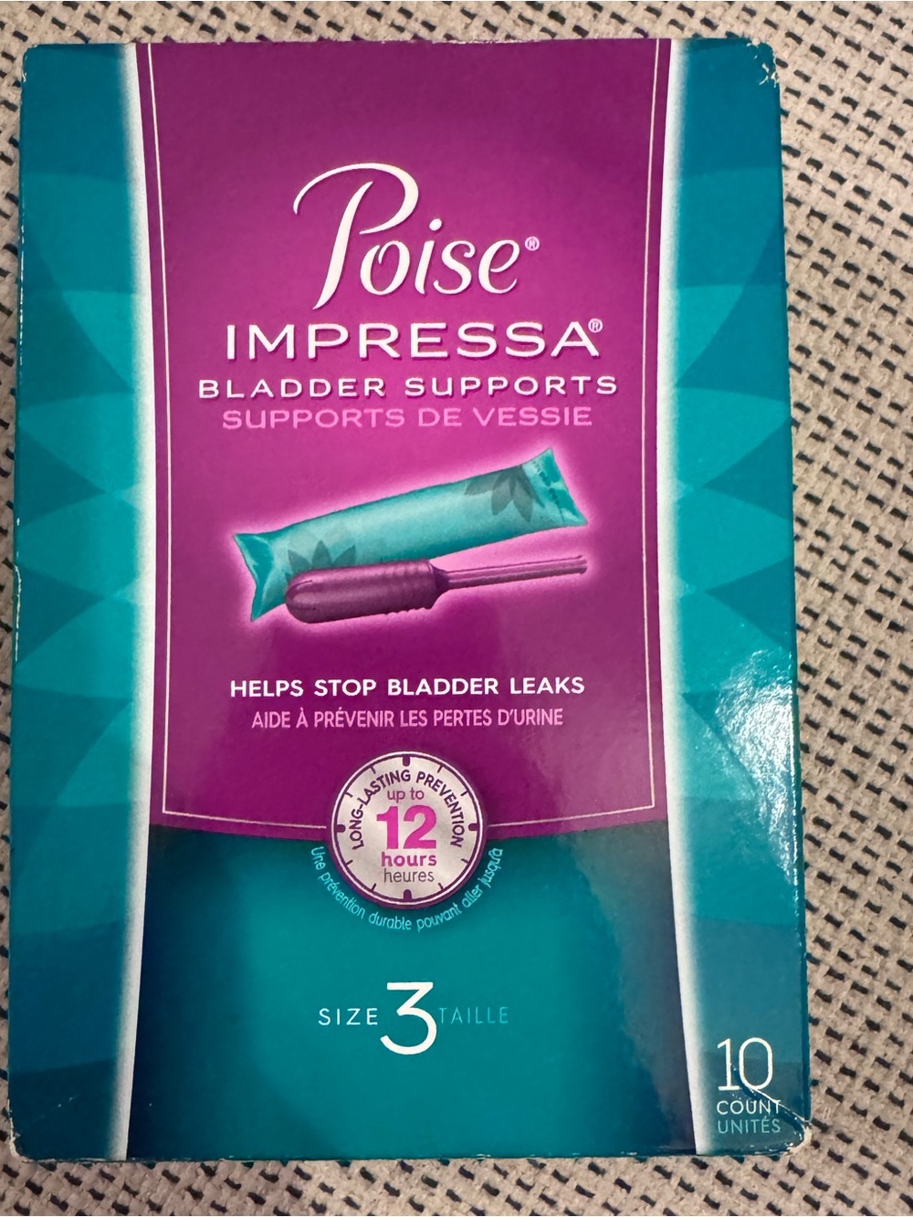 Poise Impressa Bladder Supports Size 3 - 10 Unit - READ: Collectible (BB. 2021)